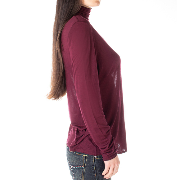 TORY BURCH PLUM BLOUSE | WOMENS SIZE L - Picture 4 of 5